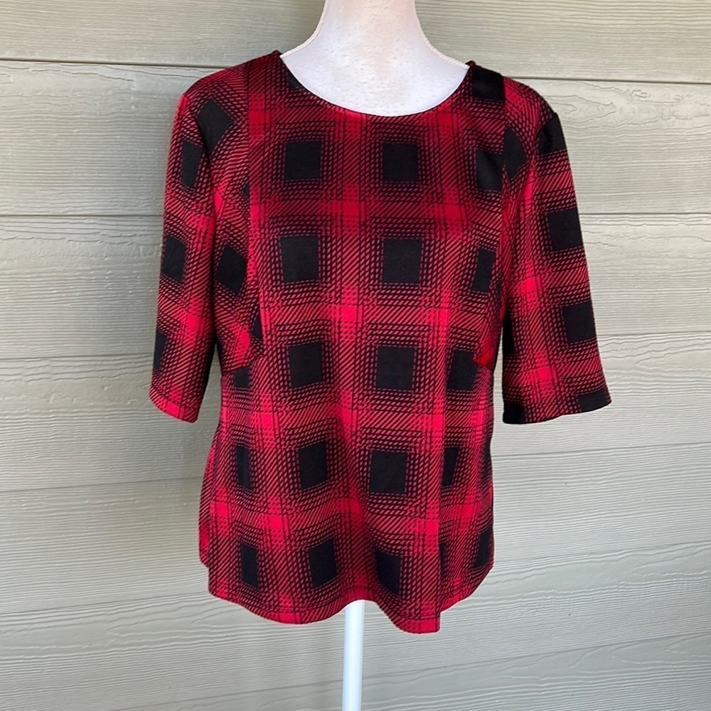 Jules & Leopold Plaid Top